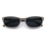 Womens Classy Narrow Rectangle Horn Rim Plastic Fashion Sunglasses