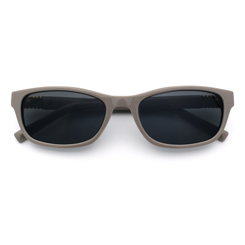 Womens Classy Narrow Rectangle Horn Rim Plastic Fashion Sunglasses