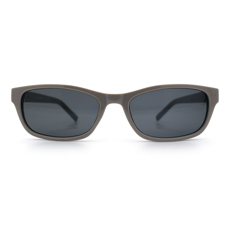 Womens Classy Narrow Rectangle Horn Rim Plastic Fashion Sunglasses