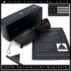 Womens Classy Narrow Rectangle Horn Rim Plastic Fashion Sunglasses