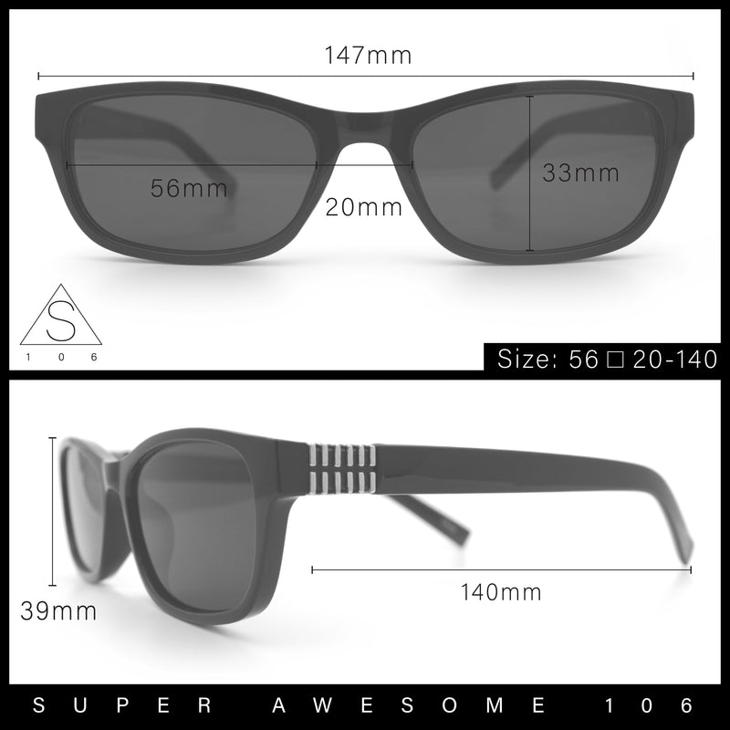 Womens Classy Narrow Rectangle Horn Rim Plastic Fashion Sunglasses