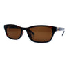 Womens Classy Narrow Rectangle Horn Rim Plastic Fashion Sunglasses