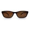 Womens Classy Narrow Rectangle Horn Rim Plastic Fashion Sunglasses