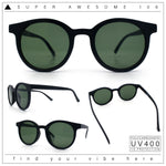 Retro Hipster Fashion Horn Rim Round Circle Len Plastic Sunglasses