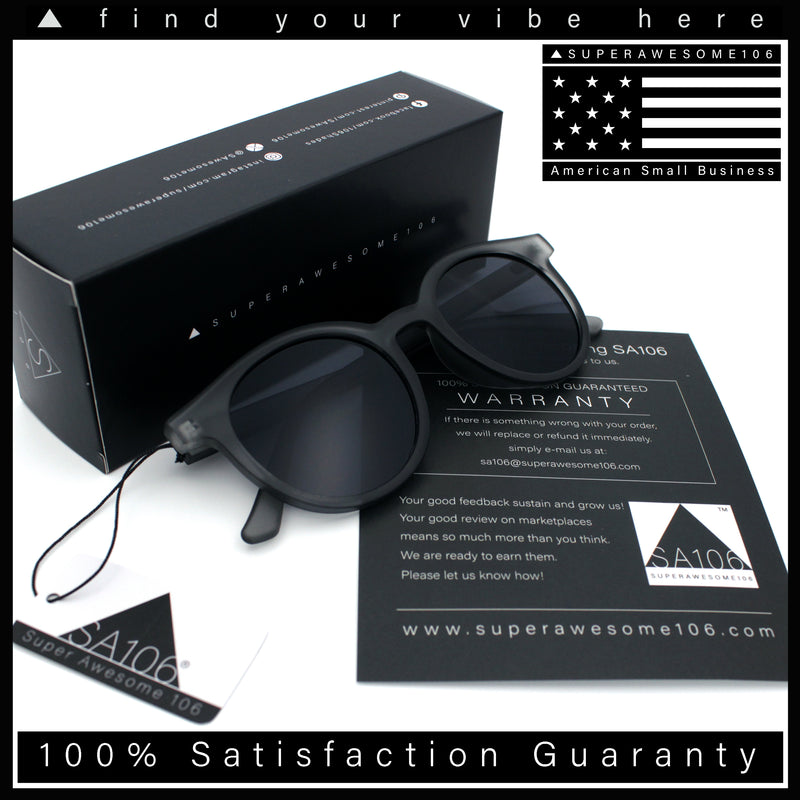 Retro Hipster Fashion Horn Rim Round Circle Len Plastic Sunglasses
