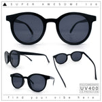 Retro Hipster Fashion Horn Rim Round Circle Len Plastic Sunglasses
