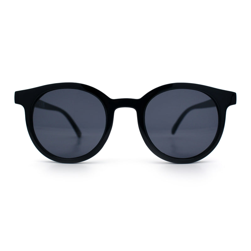 Retro Hipster Fashion Horn Rim Round Circle Len Plastic Sunglasses