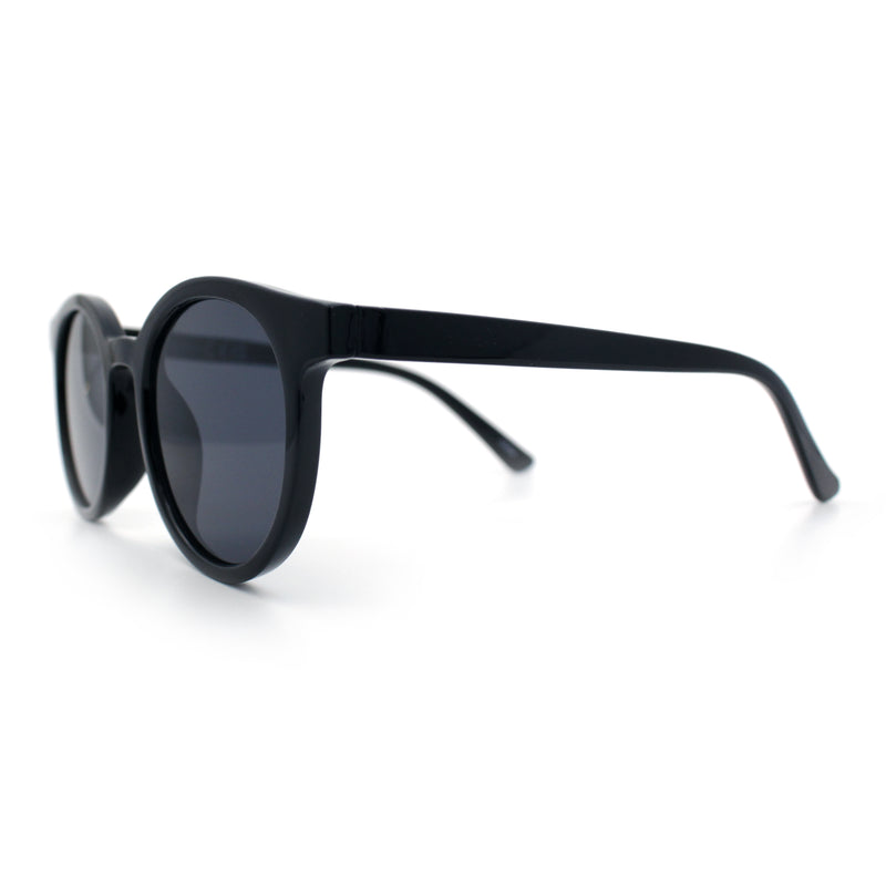 Retro Hipster Fashion Horn Rim Round Circle Len Plastic Sunglasses