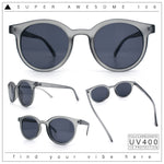 Retro Hipster Fashion Horn Rim Round Circle Len Plastic Sunglasses