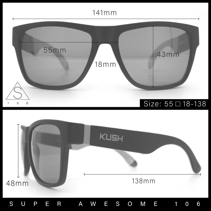 Mens Kush Teal Mirror Lens Sport Green Horn Rim Plastic Sunglasses