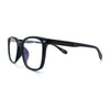 Spring Hinge Woodbuff Arm Studious Horn Rim Plastic Blue Light Filter Eyeglasses