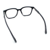 Spring Hinge Woodbuff Arm Studious Horn Rim Plastic Blue Light Filter Eyeglasses