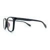 Spring Hinge Woodbuff Arm Studious Horn Rim Plastic Blue Light Filter Eyeglasses