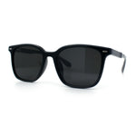 Spring Hinge Woodbuff Arm Studious Horn Rim Plastic Sunglasses