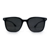 Spring Hinge Woodbuff Arm Studious Horn Rim Plastic Sunglasses