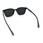 Spring Hinge Woodbuff Arm Studious Horn Rim Plastic Sunglasses