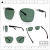 Spring Hinge Woodbuff Arm Studious Horn Rim Plastic Sunglasses