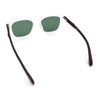 Spring Hinge Woodbuff Arm Studious Horn Rim Plastic Sunglasses
