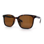 Spring Hinge Woodbuff Arm Studious Horn Rim Plastic Sunglasses
