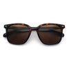 Spring Hinge Woodbuff Arm Studious Horn Rim Plastic Sunglasses