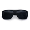 Classic Manly Rectangular Sporty Wrap Biker Style Plastic Sunglasses