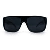 Classic Manly Rectangular Sporty Wrap Biker Style Plastic Sunglasses