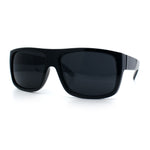 Classic Manly Rectangular Sporty Wrap Biker Style Plastic Sunglasses