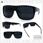 Classic Manly Rectangular Sporty Wrap Biker Style Plastic Sunglasses
