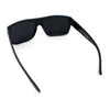 Classic Manly Rectangular Sporty Wrap Biker Style Plastic Sunglasses