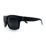 Classic Manly Rectangular Sporty Wrap Biker Style Plastic Sunglasses
