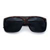 Classic Manly Rectangular Sporty Wrap Biker Style Plastic Sunglasses