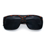 Classic Manly Rectangular Sporty Wrap Biker Style Plastic Sunglasses