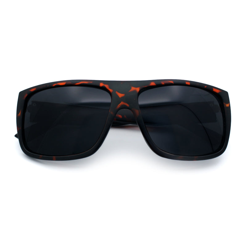 Classic Manly Rectangular Sporty Wrap Biker Style Plastic Sunglasses