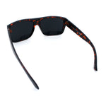 Classic Manly Rectangular Sporty Wrap Biker Style Plastic Sunglasses