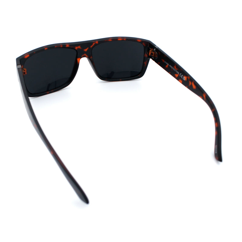 Classic Manly Rectangular Sporty Wrap Biker Style Plastic Sunglasses