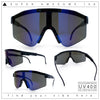 Boys Kid Size Large Shield Rimless Sport MTB Plastic Sunglasses