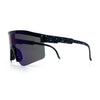 Boys Kid Size Large Shield Rimless Sport MTB Plastic Sunglasses
