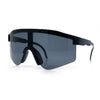 Boys Kid Size Large Shield Rimless Sport MTB Plastic Sunglasses