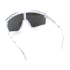Boys Kid Size Large Shield Rimless Sport MTB Plastic Sunglasses