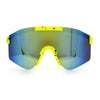 Boys Kid Size Large Shield Rimless Sport MTB Plastic Sunglasses