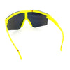 Boys Kid Size Large Shield Rimless Sport MTB Plastic Sunglasses