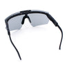 Boys Size Flip Up Shield Rimless Adjustable Arm MTB Sport Sunglasses