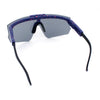 Boys Size Flip Up Shield Rimless Adjustable Arm MTB Sport Sunglasses