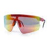 Boys Size Flip Up Shield Rimless Adjustable Arm MTB Sport Sunglasses