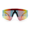 Boys Size Flip Up Shield Rimless Adjustable Arm MTB Sport Sunglasses