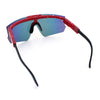 Boys Size Flip Up Shield Rimless Adjustable Arm MTB Sport Sunglasses