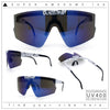 Boys Size Flip Up Shield Rimless Adjustable Arm MTB Sport Sunglasses