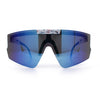 Boys Size Flip Up Shield Rimless Adjustable Arm MTB Sport Sunglasses