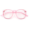 Classic Innocent Girly Geek Round Thin Plastic Fashion Eyeglasses