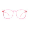 Classic Innocent Girly Geek Round Thin Plastic Fashion Eyeglasses
